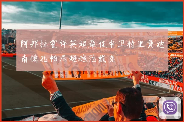 阿邦拉霍评英超最佳中卫特里费迪南德孔帕尼超越范戴克